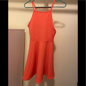 6 H&M Divided Mini Dress strappy tank Tangerine